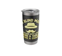 A Blind Man Walked Into A Bar and A Table and A Chair Joke Stainless Steel Insulated Tumbler