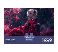 A Blonde Woman-sakura Kimono Jigsaw Puzzle Waterproof 1000 for Adults Challenging And Brainteasing Games