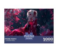 A Blonde Woman-sakura Kimono Jigsaw Puzzle Waterproof 1000 for Adults Challenging And Brainteasing Home Decoration