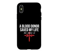 A Blood Donor Saved My Life His Name Is Jesus Christian Case for iPhone X/XS