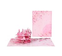 A Blooming Wish In Cherry Pink Pop Up Greeting Card