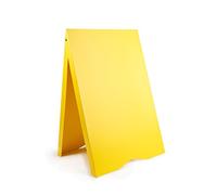 A-Board, Pavement Sign, Board, Display, Stand, PVC, Lightweight Yellow