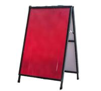 A-Board Pavement Sign Double-Sided Frame Display Board for Posters Waterproof Outdoor Advertising Sign for Cafes, Shops, Restaurants & Events Double-sided Carry-Handle