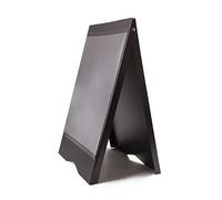 A-Board, Pavement Sign, Poster, Board, Display, Stand, PVC, for A2 Size Posters Black PLBP