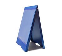 A-Board, Pavement Sign, Poster, Board, Display, Stand, PVC, for A2 Size Posters - Blue