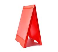 A-Board, Pavement Sign, Poster, Board, Display, Stand, PVC, for A2 Size Posters - RED