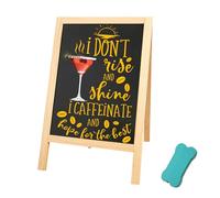 A Boards Pavement Signs, A Frame Sign Board Small Blackboard 25 x 40 cm Double Sided Pavement Board Freestanding Advertising Board Wooden Menu Easel fo Café Shop Pub Outdoor Restaurant Wedding