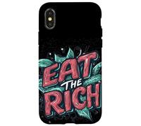 A Bold Eat the Rich Statement for Rebels Case for iPhone X/XS