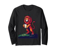 A Bold Red Lion Rampant Rises Long Sleeve T-Shirt