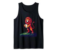 A Bold Red Lion Rampant Rises Tank Top