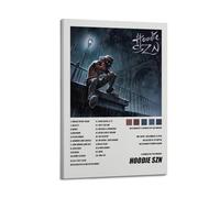 A Boogie Wit Da Hoodie Hoodie SZN Album Cover Aesthetic Limited Posters Signed Rapper Music Posters Dorm Decor Bedroom Posters Print Canvas Wall Art Room Teen and Girls 08x12inch(20x30cm) Frame-sty
