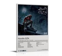 A Boogie Wit Da Hoodie Hoodie SZN Poster Decorative Painting Canvas Mural Is Bright And Beautiful, Suitable for Office Bedroom Decorative Painting to Create The Right AtmosphereFrame-style12x18inch(30