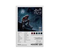 A Boogie Wit Da Hoodie Poster Hoodie Szn Music 90s Album Cover Music Posters for Room Aesthetic Canvas Wall Art Bedroom Decor12x18inch(30x45cm)