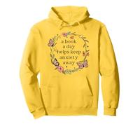 A Book A Day Keeps Anxiety Away Reading Design Pullover Hoodie