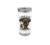 A Book a Day Keeps Reality Away Bigfoot Mothman Reader Stainless Steel Insulated Tumbler