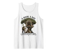 A Book a Day Keeps Reality Away Bigfoot Mothman Reader Tank Top