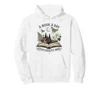 A Book a Day Keeps Reality Away Book Lover Reading Pullover Hoodie