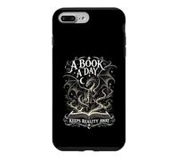 A Book A Day Keeps Reality Away Funny Medieval Dragon Art Case for iPhone 7 Plus/8 Plus