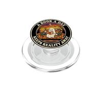 A Book A Day Keeps Reality Away Librarian Bookish PopSockets PopGrip for MagSafe