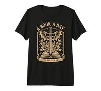 A Book A Day Keeps Reality Away Reader Sword Premium T-Shirt