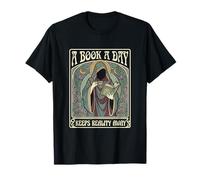 A Book a Day Keeps Reality Away Reading Lover Tarot Card T-Shirt