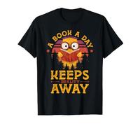 A Book A Day Keeps Reality Away Value Graphic T-Shirt, Men, Black, L