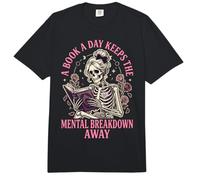 A Book A Day Keeps The Mental Breakdown Away Comfort Colors Adult Heavyweight T-Shirt