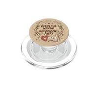 A Book A Day Keeps The Mental Breakdown Away Floral Bookish PopSockets PopGrip for MagSafe