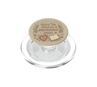 A Book A Day Keeps The Mental Breakdown Away Floral Bookish PopSockets PopGrip for MagSafe