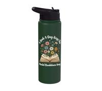 A Book A Day Keeps The Mental Breakdown Away Stainless Steel Insulated Water Bottle