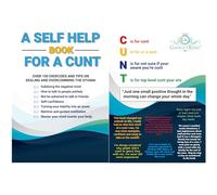 A BOOK FOR A CUNT SELF HELP BOOK Gift For Him Man Men Boyfriend Husband Rude Her Wife Birthday Dad Girlfrined Brother Boss Novelty Her Idea Adult Christmas Stocking Filler Secret Santa