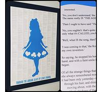 a book on one page Alice's Adventures Through the Looking Glass - Lewis Carroll - Full Novel Text Print