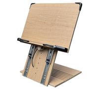 A+ Book Stand, BS2500PRO XL Super Heavy Duty Holder 10 in Adjustable Height Eye-Level College Textbooks Cookbook Foldable Portable Reading Desk Sturdy Bookstand Sheet Music Tablet, 15.4x10.5x2.2inch