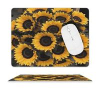 A Bouquet of Black Sunflowers Mouse Pad Mouse Mat 10 X 8 Inch