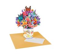 A Bouquet of Joy Butterfly Bloom 3D Pop Up Greeting Card