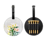 A Bouquet of Lilies in The Sun Black Golf tee Storage Bag - Easy to Carry Around and More efficient in Playing Golf
