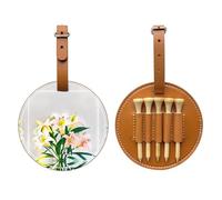 A Bouquet of Lilies in The Sun Brown Golf tee Storage Bag - Easy to Carry Around and More efficient in Playing Golf