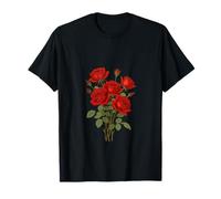 A Bouquet of Red Roses Vector Art Illustration T-Shirt