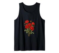 A Bouquet of Red Roses Vector Art Illustration Tank Top