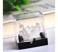 A Box of Natural Ore Small Pieces Amethyst Cluster Quartz Or Colorful Silicon Carbide Crystals Reiki Stone Gifts Gift (Color : White Crystal)