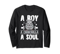 A Boy A Chinchilla A Soul Lover Cute Pet Long Sleeve T-Shirt