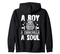 A Boy A Chinchilla A Soul Lover Cute Pet Zip Hoodie