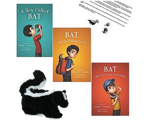 A Boy Called Bat, Bat and the Waiting Game and Bat and the End Of Everything by Elana K. Arnold Paperback Gift Set with Thor 8” Skunk Stuffed Animal Plush, and Fact Sheet by We 3 Books