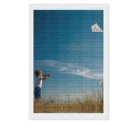 A Boy is Flying Kite Diamond DIY Painting Kits Square Full Drill Digital Art Craft for Home Office Wall Decor