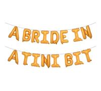 A Bride in A Tini Bit Letter Balloons balloon for Espresso Martini Theme Bachelorette Party Decoration (A BRIDE IN A TINI BIT Orange)