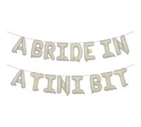 A Bride in A Tini Bit Letter Balloons balloon for Espresso Martini Theme Bachelorette Party Decoration (A BRIDE IN A TINI BIT Cream)