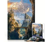 A Bridge Between Worlds Jigsaw Puzzles 1000 Pieces for Teenagers Brain Skill Smooth Connection Pattern Build Art Decor (38x26cm)