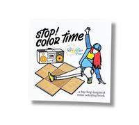 A Brighter Year The Original Adult Mini Coloring Book - Hip Hop Edition - 3” x 3” Pocket Size, 50 Pages, Lay Flat Binding, Thick Paper, No Bleeding - Stress & Anxiety Relief - Gift