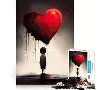 A Broken Heart Jigsaw Puzzles for Adults1000 Pieces DownTime Game Calm Daily Fun Challenge Nice Art (38x26cm)
