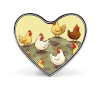 A Brood of Chickens Button Pin Design Your Own Personalized Pin Cute Button Badge Exquisite Heart Badge Fashion Brooch Metal Decorative Lapel Pins for Hat Clothes Backpack